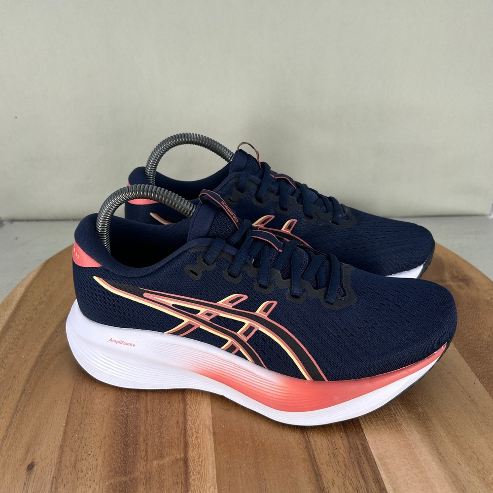 Asics Gel-Excite 11 Womens Running Shoes Navy Blue Pink 1012B861 Size 8